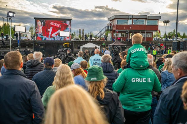 260521 Head coach Stale Solbakken and assistant coach Kent Bergersen of the Norwegian national football team during a presentation of the squad selection ahead of the FIFA World Cup on May 21, 2026 in Grue Photo Vegard Grott BILDBYRAN kod VG VG0924 bbeng fotball fotball soccer norge norway press conference pressekonferanse fifa world cup fotball vm vm 2026 uttak kirkenaer  Copyright: VEGARDxGRoTT BB260521VG028