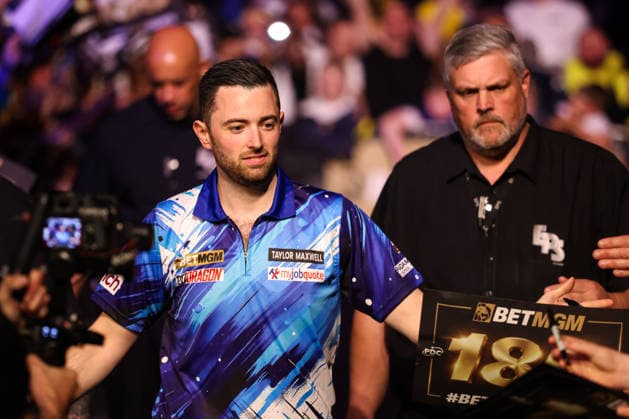 RECORD DATE NOT STATED 21st May 2026, Utilita Arena, Sheffield, Yorkshire, England; 2026 PDC Bet MGM Premier League Darts Night Sixteen; Luke Humphries walking to the stage AidanxHunter