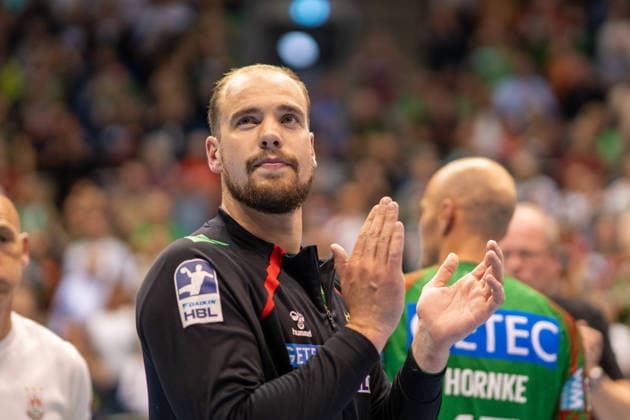 Germany HBL DAIKIN Handball Bundesliga 2025 2026, Matchday 30 SC Magdeburg vs SG Flensburg Handewitt GETEC Arena Magdeburg Daniel Pettersson SC Magdeburg, 11 German Champion Celebration Jubilation Joy Emotions after the match Copyright: xTomxLauruschkatx