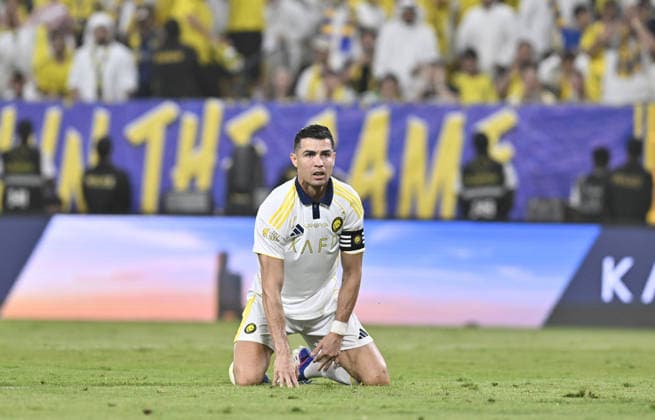 Al-Nassr v Damac - Saudi Pro League RIYADH, SAUDI ARABIA - MAY 21: Cristiano Ronaldo of Al Nassr gestures during the Saudi Pro League football match between Al Nassr and Damac FC at Alawwal Park (King Saud University Stadium) in Riyadh, Saudi Arabia, on May 21, 2026. Mohammed Saad Anadolu Riyadh Saudi Arabia. Editorial use only. Please get in touch for any other usage.  Copyright: x2026xAnadoluxMohammedxSaadx