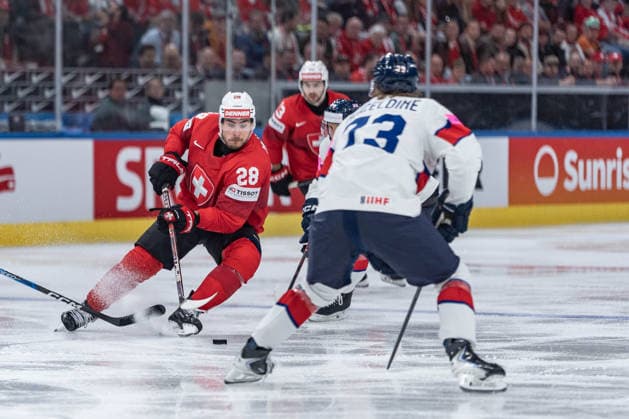 21 05 2026, Zurich, Swiss Life Arena, Ice Hockey World Championships Switzerland Great Britain, 28 Timo Meier Switzerland Zurich Swiss Life Arena Zurich Switzerland Copyright: xJustPictures.ch StefanxEmchx jp-de-StEm-DSC0125620260521