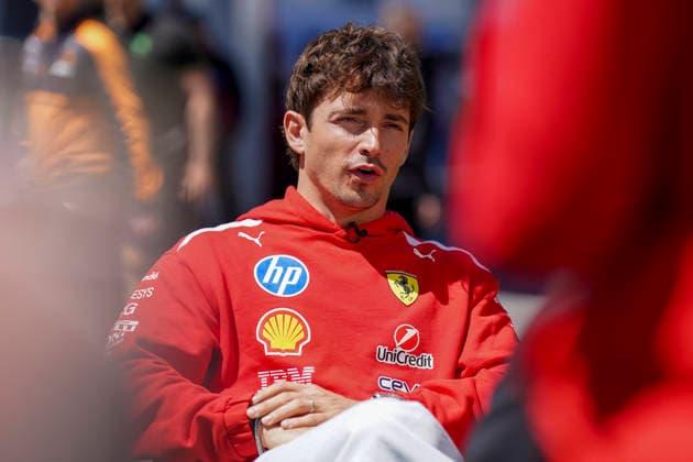 FORMULA ONE CANADIAN GRAND PRIX 2026 Charles Leclerc 16 (MON) Ferrari giving an interview in the paddock during the Formula 1 Lenovo Canadian Grand Prix 2026, 5th round of the 2026 Formula One World Championship, WM, Weltmeisterschaft from May 22nd - 24th, 2026 at the Circuit Gilles Villeneuve, Montreal, Canada on 21 May 2026 Credit: Robbie Hoad Every Second Media Editorial use only. All images are copyright Every Second Media Limited. No images may be reproduced without prior permission. Copyright: xIMAGO EveryxSecondxMediax ESM-2005-0077 RobbiexHoadx xEveryxSecondxMediax
