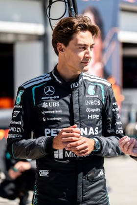F1 - CANADIAN GRAND PRIX 2026 RUSSELL George (gbr), Mercedes AMG F1 Team W17, portrait during the Formula 1 Grand Prix du Canada 2026, 5th round of the 2026 Formula One World Championship, WM, Weltmeisterschaft from May 22 to 24, 2026 on the Circuit Gilles Villeneuve, in MontrÃ al, Canada - MontrÃ alCanada  Copyright: xALBERTOxVIMERCATIx