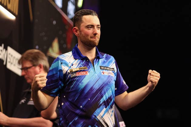RECORD DATE NOT STATED 21st May 2026, Utilita Arena, Sheffield, Yorkshire, England; 2026 PDC Bet MGM Premier League Darts Night Sixteen; Luke Humphries reacts after winning a leg AidanxHunter