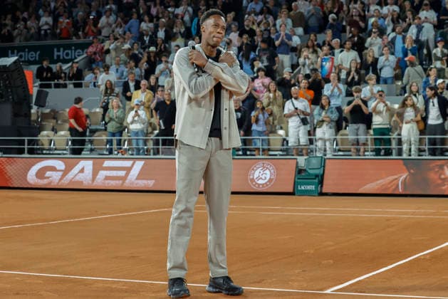 May 21, 2026, Paris, Paris, France: Gael MONFILS during GAEL AND FRIENDS the tribute to Gael Monfils before of the tennis Grand Slam of Roland Garros 2026, at Roland Garros Stadium - on May 21 2026 .Paris - France Tennis press conference, PK, Pressekonferenz Of The Tennis Grand Slam Of Roland Garros 2026  - ZUMAb253 20260521_zsp_b253_123 Copyright: xLoicxBaratouxx