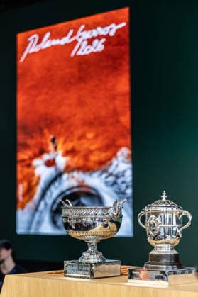 RG 2026 - Drawing NB RG 2026 - Drawing NB Illustration of trophys attends the Drawing Ceremony prior to the 2026 French Open at Roland Garros on May 21, 2026 in Paris, France. Photo by Nasser Berzane ABACAPRESS.COM Paris France  Copyright: xBerzanexNasser ABACAx Paris France  Copyright: xIMAGO ABACAPRESSx