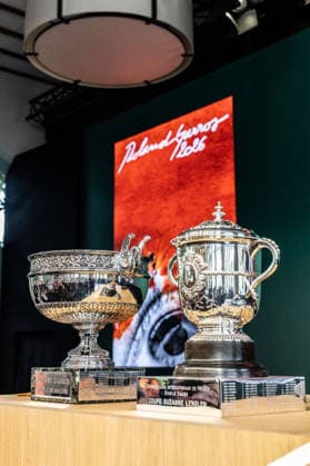 RG 2026 - Drawing NB RG 2026 - Drawing NB Illustration of trophys attends the Drawing Ceremony prior to the 2026 French Open at Roland Garros on May 21, 2026 in Paris, France. Photo by Nasser Berzane ABACAPRESS.COM Paris France  Copyright: xBerzanexNasser ABACAx Paris France  Copyright: xIMAGO ABACAPRESSx