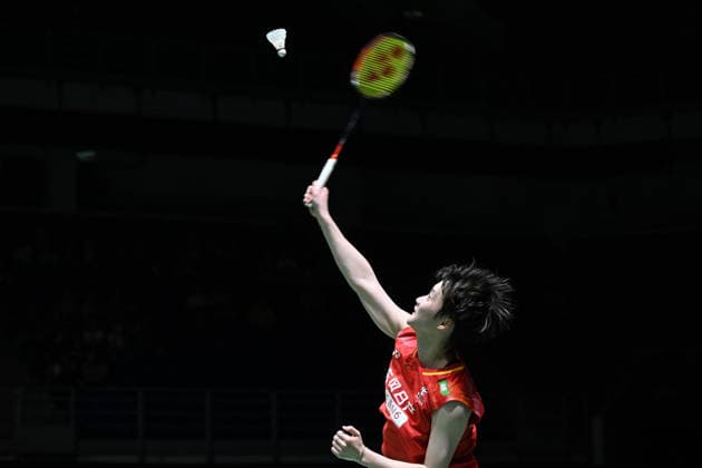 (260522) -- KUALA LUMPUR, May 22, 2026 -- Chen Yufei of China competes during the women s singles quarterfinal match between Chen Yufei of China and Pitchamon Opatniputh of Thailand at 2026 Malaysia Masters badminton tournament in Kuala Lumpur, Malaysia, May 22, 2026. (Photo by Xinhua) (SP)MALAYSIA-KUALA LUMPUR-BADMINTON-MALAYSIA MASTERS-WOMEN S SINGLES ChongxVoonxChung 