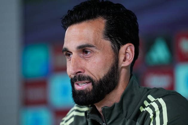 May 22, 2026, Valdebebas, Madrid, Spain: Alvaro Arbeloa, head coach of Real Madrid, attends his press conference, PK, Pressekonferenz during the training day of Real Madrid ahead the Spanish League, LaLiga EA Sports, football match against Athletic Club de Bilbao at Ciudad Deportiva Real Madrid on May 22, 2026, in Madrid, Spain. Alvaro Arbeloa Press Conference For Real Madrid - Laliga Ea Sports  - ZUMAa181 20260522_zaa_a181_024 Copyright: xDennisxAgyemanx