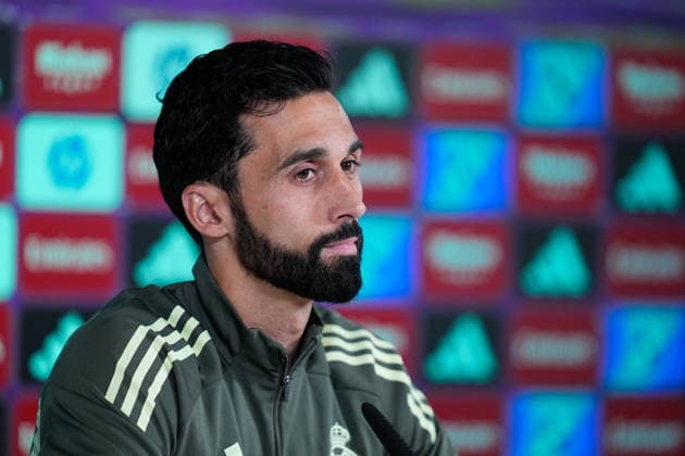May 22, 2026, Valdebebas, Madrid, Spain: Alvaro Arbeloa, head coach of Real Madrid, attends his press conference, PK, Pressekonferenz during the training day of Real Madrid ahead the Spanish League, LaLiga EA Sports, football match against Athletic Club de Bilbao at Ciudad Deportiva Real Madrid on May 22, 2026, in Madrid, Spain. Valdebebas Spain - ZUMAa181 20260522_zaa_a181_023 Copyright: xDennisxAgyemanx