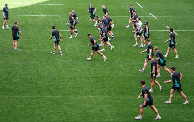 Leinster Rugby Captain s Run, San Mames Stadium, Bilbao, Spain 22 5 2026 Rieko Ioane Rieko Ioane 22 5 2026  Copyright: x INPHO DanxSheridanx DAN_9377