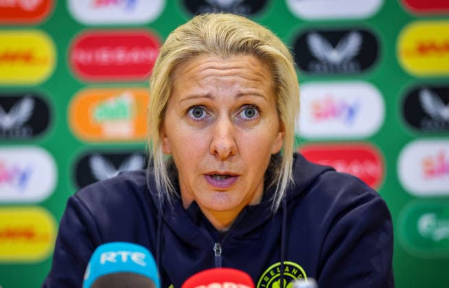 Republic of Ireland WNT Squad Announcement, FAI HQ, Dublin 22 5 2026 Head Coach Carla Ward Carla Ward 22 5 2026  Copyright: x INPHO RyanxByrnex RB2_4891