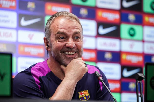 Football, Spain, FC Barcelona press conference