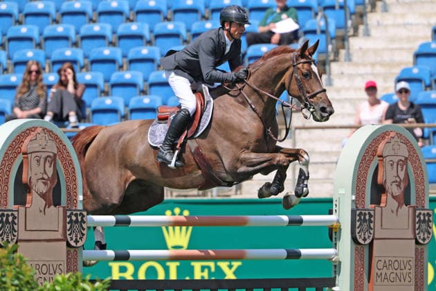 Winner Julien Epaillard FRA with horse Easy Up De Grandry, 1 place, S1 Prize of the Soers, CSI5, Special Two Phases Jumping Competition, World Equestrian Festival, TSCHIO Aachen 2026, TSCHIO instead of CHIO 2026, Aachener Soers, May 22 to 24, 2026, Equestrian sport, May 22, 2026, Aachener Soers Germany