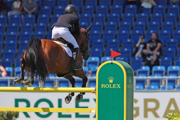 Kent Farrington USA with horse Descartes SR , S1 Prize of the Soers, CSI5, Special Two Phase Jumping Competition, World Equestrian Festival, World Equestrian Festival, TSCHIO Aachen 2026, TSCHIO instead of CHIO 2026, Aachener Soers, May 22 to 24, 2026, equestrian sport, May 22, 2026, Aachener Soers Germany