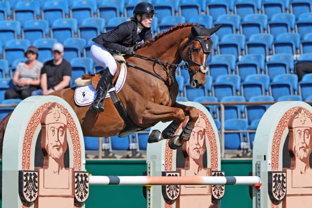 Janne Friederike Meyer Zimmermann GER with horse Van Tastic , S1 Prize of the Soers, CSI5, Special Two Phase Jumping Competition , World Equestrian Festival, TSCHIO Aachen 2026, TSCHIO instead of CHIO 2026, Aachener Soers, May 22 to 24, 2026, Equestrian sport, May 22, 2026, Aachener Soers Germany