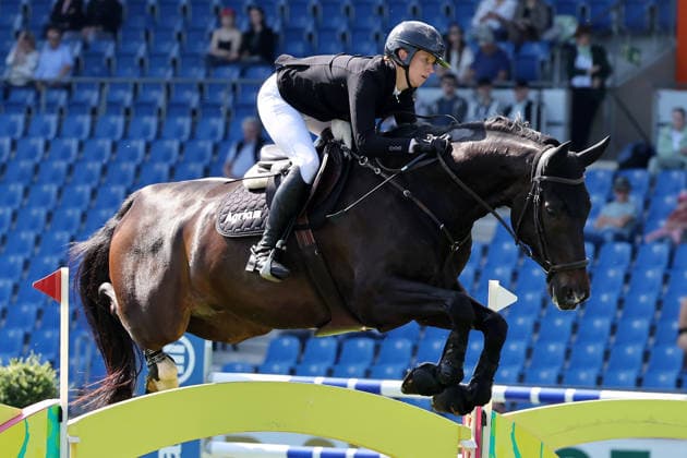 Sandra Auffarth GER with horse Comcador OLD , S1 Prize of the Soers, CSI5, Special Two Phase Jumping Competition, World Equestrian Festival, World Equestrian Festival, TSCHIO Aachen 2026, TSCHIO instead of CHIO 2026, Aachener Soers, May 22 to 24, 2026, Equestrian sport, May 22, 2026, Aachener Soers Germany