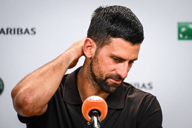 May 22, 2026, Paris, France, France: Novak DJOKOVIC of Serbia during the Roland-Garros 2026, French Open 2026, Grand Slam tennis tournament at Roland-Garros Stadium on May 22, 2026 in Paris, France. Roland Garros 2026 - press conference, PK, Pressekonferenz - ZUMAm308 20260522_zsp_m308_013 Copyright: xMatthieuxMirvillex