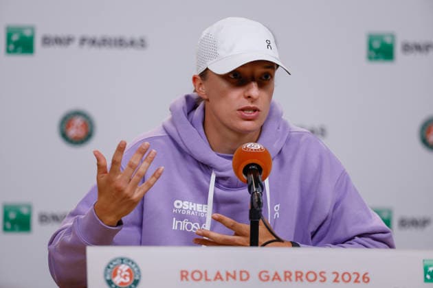 May 22, 2026, Paris, Paris, France: Iga SWIATEK (POL) press conference, PK, Pressekonferenz during media day of the tennis Grand Slam of Roland Garros 2026, at Roland Garros Stadium - on May 22 2026 .Paris - France Tennis Press Conference Media Day Of The Tennis Grand Slam Of Roland Garros 2026  - ZUMAb253 20260522_zsp_b253_020 Copyright: xLoicxBaratouxx