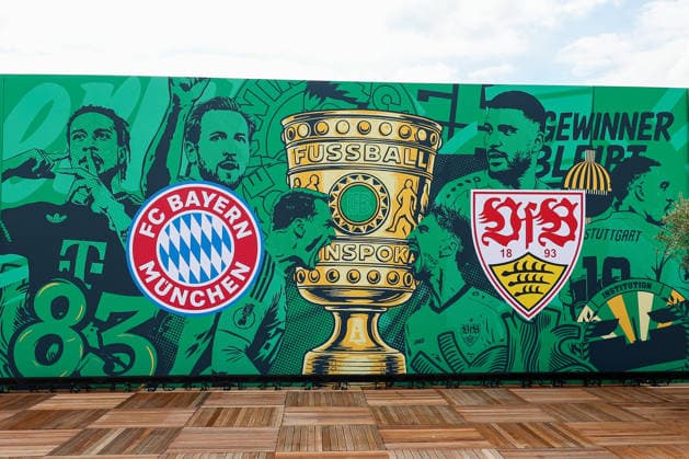 DFB Pokalfinale 25 26 Impressions before FC Bayern München VfB Stuttgart on 22 05 2026 at the Olympiastadion in Berlin FC Bayern München VfB Stuttgart picture with cup feature, symbol, symbolic, characteristic, detail MH