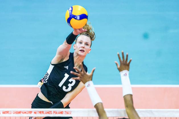 2026-05-22 Germany v France - Four Nations Cup APELDOORN, NETHERLANDS - MAY 22: Emilia Weske of Germany during the Four Nations Cup match between Germany and France at Omnisport on May 22, 2026 in Apeldoorn, Netherlands. Apeldoorn Omnisport Netherlands Content not available for redistribution in The Netherlands directly or indirectly through any third parties. Copyright: xAndrexWeeningx