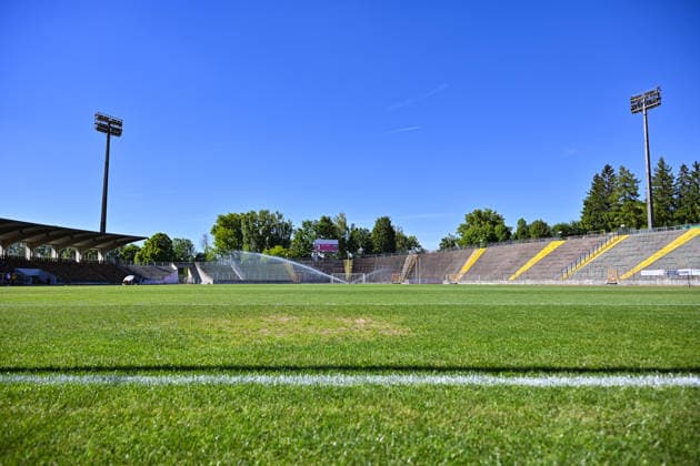 Relegation Regionalliga Bayern TSV Schwaben Augsburg SV Kirchanschöring 22 05 2026 AUGSBURG, GERMANY 22 MAY A view of the stadium before the match between TSV Schwaben Augsburg and SV Kirchanschöring in the second leg of the relegation play-off for the Regionalliga Bayern at the Rosenaustadion Copyright: xBEAUTIFULxSPORTS Goldbergx