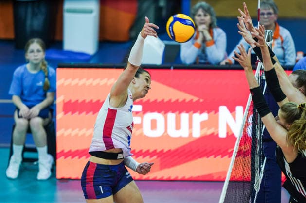 2026-05-22 Germany v France - Four Nations Cup APELDOORN, NETHERLANDS - MAY 22: Helena Cazute of France during the Four Nations Cup match between Germany and France at Omnisport on May 22, 2026 in Apeldoorn, Netherlands. Apeldoorn Omnisport Netherlands Content not available for redistribution in The Netherlands directly or indirectly through any third parties. Copyright: xAndrexWeeningx