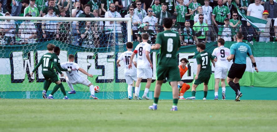 22 05 26 A Juniors DFB Cup Final 2026 U19 VfL Wolfsburg U19 VfB Stuttgart Germany, Potsdam, 22 05 2026, Football, Season 2025 2026, A Juniors DFB Cup Final 2026, U19 VfL Wolfsburg U19 VfB Stuttgart Enis Redzepi U19 VfB Stuttgart Goal 0 1 Redzepi
