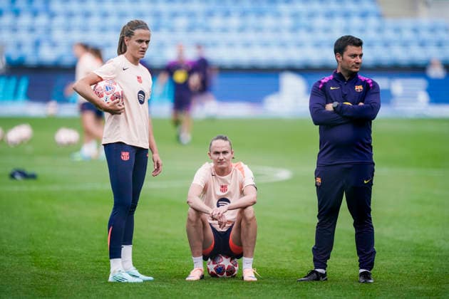 Football, Women, CL Final, FC Barcelona, Training
