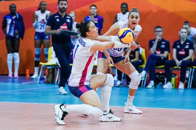 2026-05-22 Germany v France - Four Nations Cup APELDOORN, NETHERLANDS - MAY 22: Helena Cazute of France during the Four Nations Cup match between Germany and France at Omnisport on May 22, 2026 in Apeldoorn, Netherlands. Apeldoorn Omnisport Netherlands Content not available for redistribution in The Netherlands directly or indirectly through any third parties. Copyright: xAndrexWeeningx
