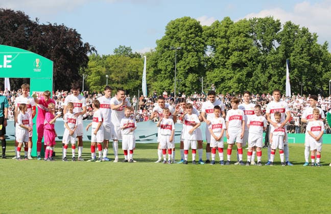 Berlin , Football Final DFB Cup Juniors VfL Wolfsburg vs VfB Stuttgart , Team VfB