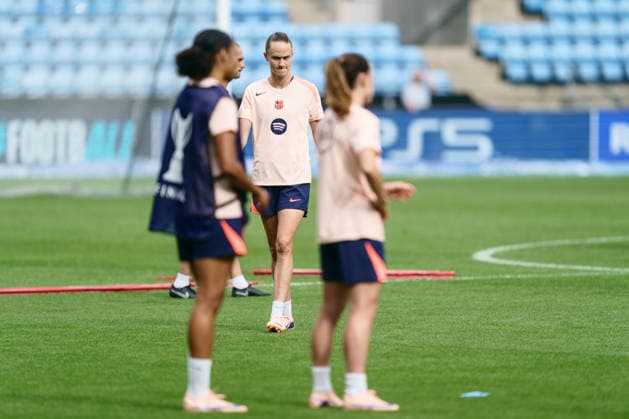 FC Barcelona training at Ullevaal Stadium for the Mesterliga final Oslo 20260522 FC Barcelonas Caroline Graham Hansen training at Ullevaal Stadium for the Mesterliga final Photo Jonas Been Henriksen NTB Oslo Norway EDITORIAL USE ONLY RESTRICTED USE FOR BETTING COMPANIES  Copyright: xJonasxBeenxHenriksenx xNTBx