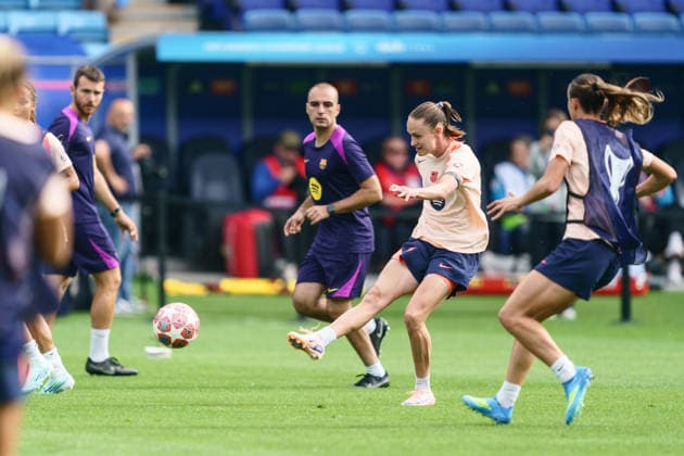 FC Barcelona training at Ullevaal Stadium for the Mesterliga final Oslo 20260522 FC Barcelonas Caroline Graham Hansen training at Ullevaal Stadium for the Mesterliga final Photo Jonas Been Henriksen NTB Oslo Norway EDITORIAL USE ONLY RESTRICTED USE FOR BETTING COMPANIES  Copyright: xJonasxBeenxHenriksenx xNTBx