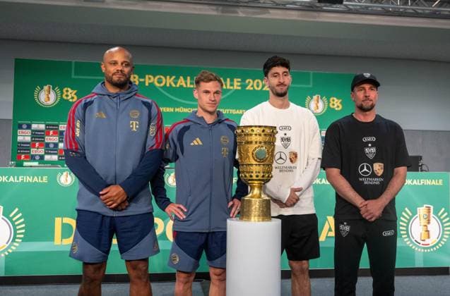 Football, DFB Cup Final, FC Bayern Munich - VfB Stuttgart, Press conference