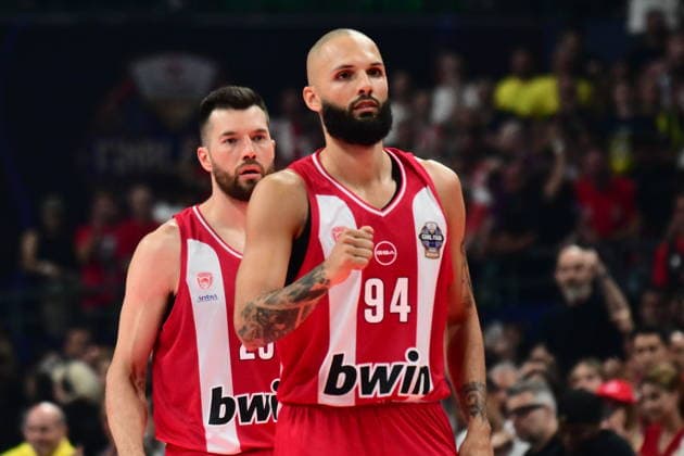 Olympiacos Piraeus v Fenerbahce Beko Istanbul Euroleague Final Four Evan Fournier of Olympiacos during the Euroleague match, Final Four Semifinal between Olympiacos Piraeus v Fenerbahce Beko Istanbul played at ATHENS Telekom Center Athens Stadium on May 22nd 2026 in Athens Greece Athens Greece Basketball Copyright: xAgenciaxLOFx