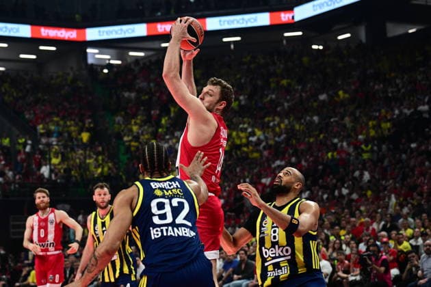 Olympiacos Piraeus v Fenerbahce Beko Istanbul Euroleague Final Four Sasha Vezenkov during the Euroleague match, Final Four Semifinal between Olympiacos Piraeus v Fenerbahce Beko Istanbul played at ATHENS Telekom Center Athens Stadium on May 22nd 2026 in Athens Greece Athens Greece Basketball Copyright: xAgenciaxLOFx