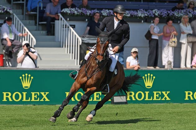Richard Vogel GER with horse Sphenyo van het Keysersbos, 6th place, 1 qualification Rolex Grand Prix, CSI5 show jumping test fault time, World Equestrian Festival, TSCHIO Aachen 2026, TSCHIO instead of CHIO 2026, Aachener Soers, 22 to 24 May 2026, equestrian sport, 22 05 2026, Aachener Soers Germany