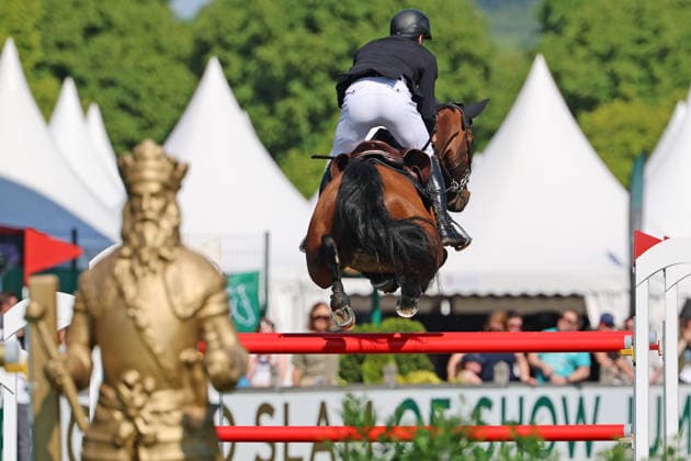 Richard Vogel GER with horse Sphenyo van het Keysersbos, 6th place, 1 qualification Rolex Grand Prix, CSI5 show jumping test fault time, World Equestrian Festival, TSCHIO Aachen 2026, TSCHIO instead of CHIO 2026, Aachener Soers, 22 to 24 May 2026, equestrian sport, 22 05 2026, Aachener Soers Germany