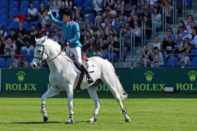 Luciana Diniz BRA with horse Vertigo Du Desert, 2nd place, 1 qualification Rolex Grand Prix, CSI5 show jumping test fault time, World Equestrian Festival, TSCHIO Aachen 2026, TSCHIO instead of CHIO 2026, Aachener Soers, 22 to 24 May 2026, equestrian sport, 22 05 2026, Aachener Soers Germany