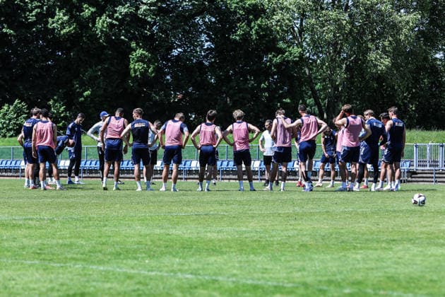Football, 3rd League, MSV Duisburg, Training
