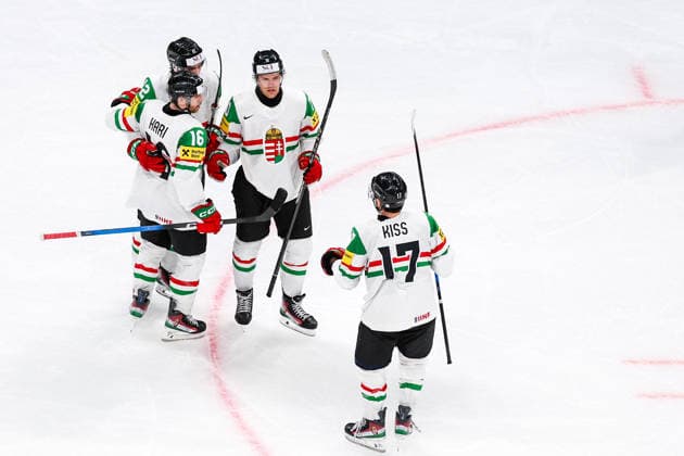 Ice hockey, Eishockey - IIHF WC 2026 ZURICH,SWITZERLAND,22.MAY.26 - ICE HOCKEY - IIHF Ice Hockey World Championship, WM, Weltmeisterschaft 2026, group stage, Germany vs Hungary. Image shows the rejoicing of Hungary.  GEPAxpictures xMaticxKlansek