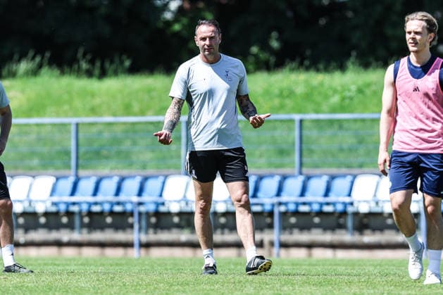 Sport, Football, 3 Liga Season 2025 2026 Training MSV Duisburg 22 05 2026, Training ground MSV Duisburg Dietmar Hirsch Head coach, MSV Duisburg Duisburg Training ground MSV Duisburg North Rhine-Westphalia Germany