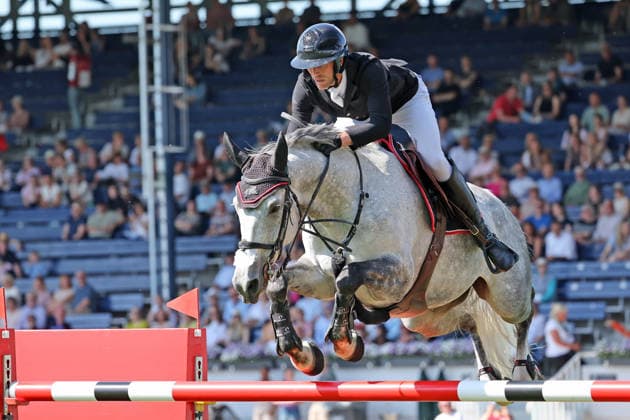 3rd place, Kevin Staut FRA with horse Feine de Hus HDC, 1 qualification Rolex Grand Prix CSI5, World Equestrian Festival, TSCHIO Aachen 2026, TSCHIO instead of CHIO 2026, Aachener Soers, 22 to 24 May 2026, equestrian sport, 22 05 2026, Aachener Soers Germany