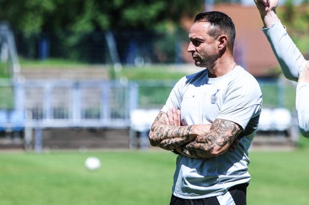 Sport, Football, 3 Liga Season 2025 2026 Training MSV Duisburg 22 05 2026, Training ground MSV Duisburg Dietmar Hirsch Head coach, MSV Duisburg Duisburg Training ground MSV Duisburg North Rhine-Westphalia Germany