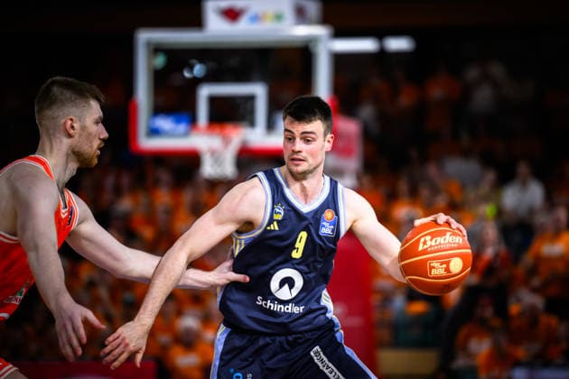 22 05 2026, Rasta Dome, Vechta Basketball, easyCredit Bundesliga, Playoffs quarterfinals, Rasta Vechta vs ALBA Berlin Jonas Mattisseck 9 Berlin