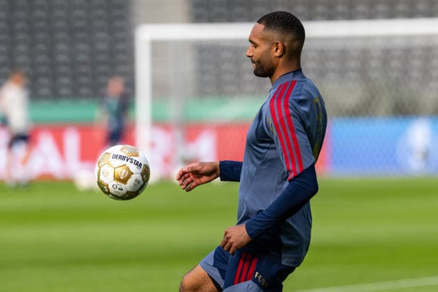 GER, DFB Cup final, Training and press conference, FC Bayern Munich VfB Stuttgart 22 05 2026, Olympic Stadium, Olympic Stadium, GER, DFB Cup final, Training and press conference, FC Bayern Munich VfB Stuttgart Jonathan Tah FC Bayern Munich 4 at training Â nordphotoxGmbHxx xAlexanderxTrienitz nph00051