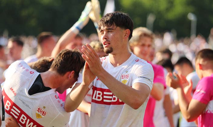 Berlin , Football final DFB Cup Juniors VfL Wolfsburg vs VfB Stuttgart , Mirza Catovic VfB