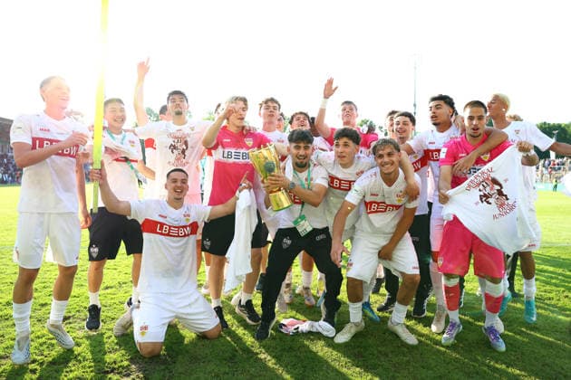 Football, DFB Cup, A-Juniors, U19, Final, Winner VfB Stuttgart