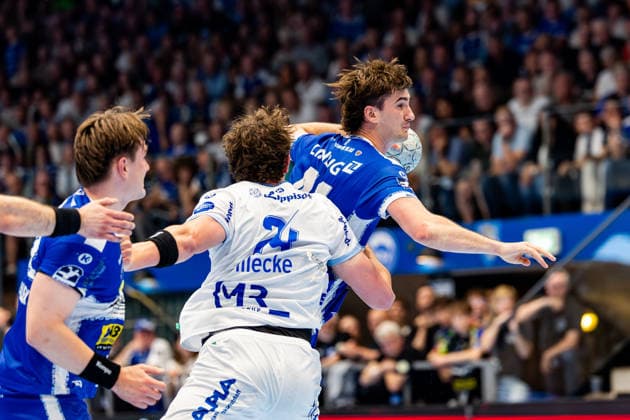 22 05 2026, GER, Handball, Men, Season 25 26, Daikin 1 Bl, 32 Matchday, ThSV Eisenach TVB Lemgo Lippe Joel Willecke TVB Lemgo Lippe , Stephan Seitz ThSV Eisenach,44 99817 Eisenach Werner Assmann Halle Am Sportp Thueringen Germany