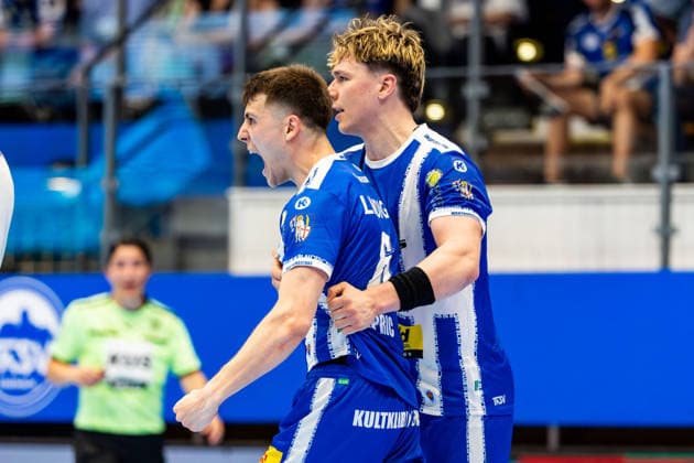 22 05 2026, GER, Handball, Men, Season 25 26, Daikin 1 Bl, 32 Matchday, ThSV Eisenach TVB Lemgo Lippe Alexandar Capric ThSV Eisenach, 6 , Tillman Leu ThSV Eisenach,99 99817 Eisenach Werner Assmann Halle Am Sportp Thueringen Germany